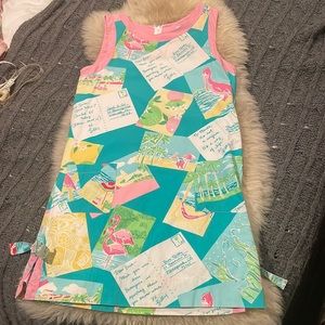 Lilly Pulitzer womens 6 sundress. Turquoise and pink